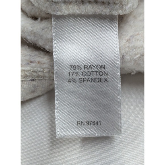 Pure Jill Womens Tranquility Fleece Hoodie Sweatshirt L Tall Comfy Lounge A073 - Picture 6 of 11